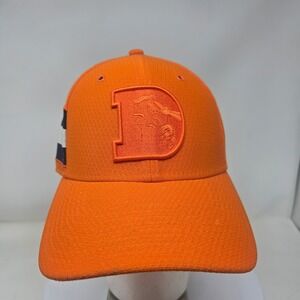 New Era Denver Broncos NFL Orange 39THIRTY Stretch Fit Hat Mens Small Medium